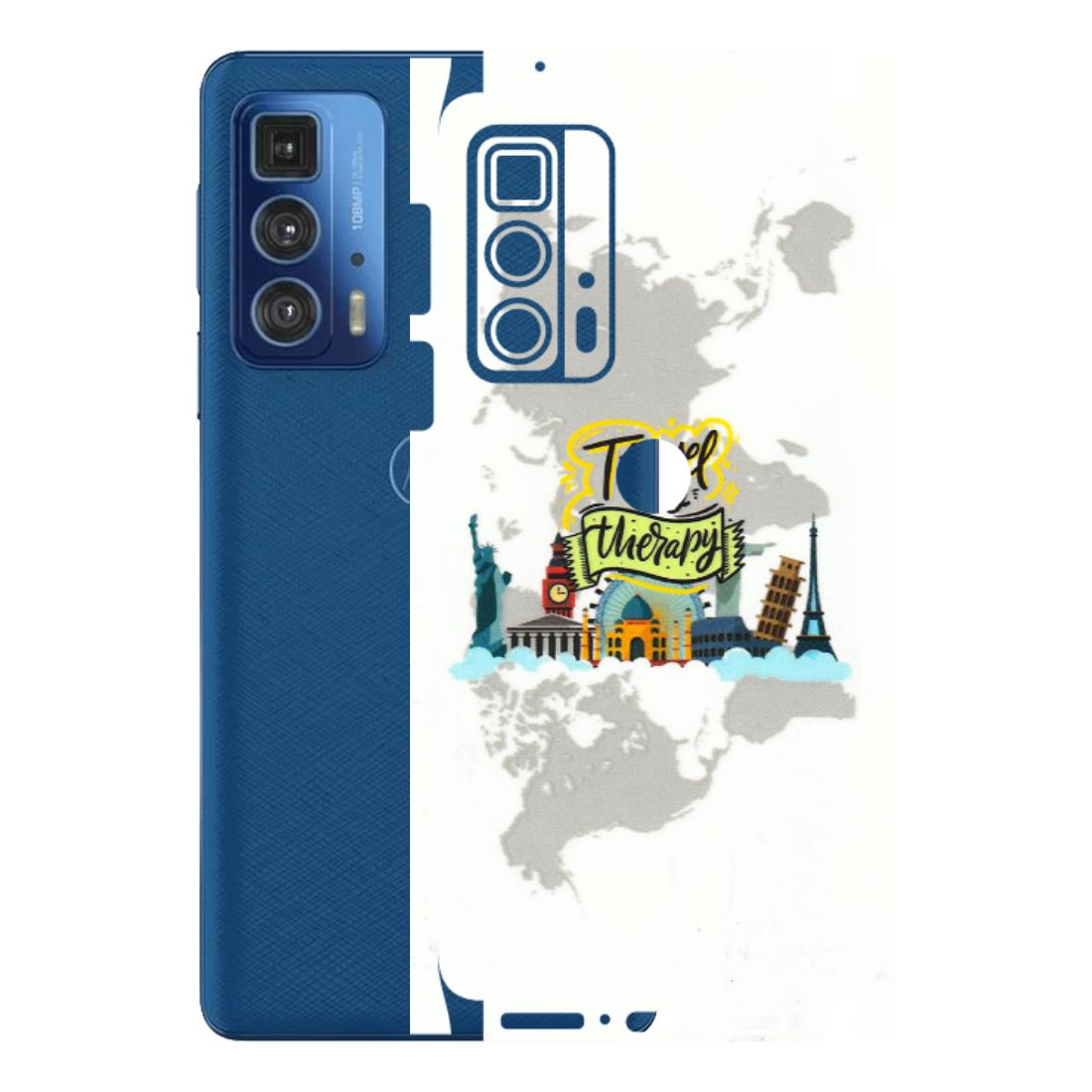 Motorola Phone Skins (All Models) - Travel Therapy - 3D Embossed Finish (L-199) Motorola Moto Edge 20 Pro