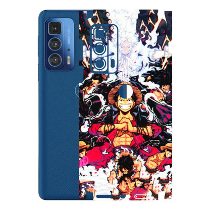 Motorola Phone Skins (All Models) - Luffy Anime Character - 3D Embossed Finish (L-203) Motorola Moto Edge 20 Pro