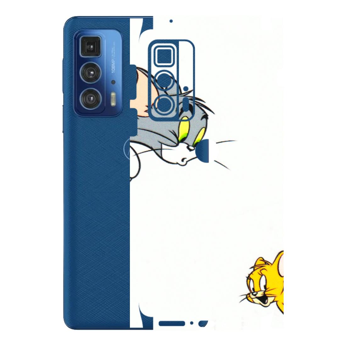 Motorola Phone Skins (All Models) - Cute Tom And Jerry - 3D Embossed Finish (L-220) Motorola Moto Edge 20 Pro