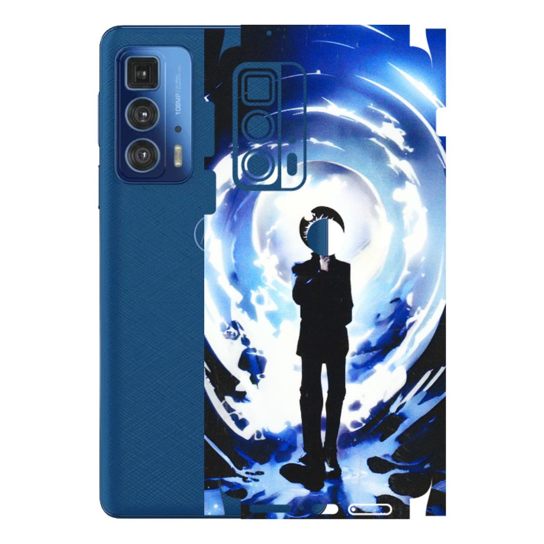 Motorola Phone Skins (All Models) - Satoru Gojo Dark Blue - 3D Embossed Finish (L-235) Motorola Moto Edge 20 Pro