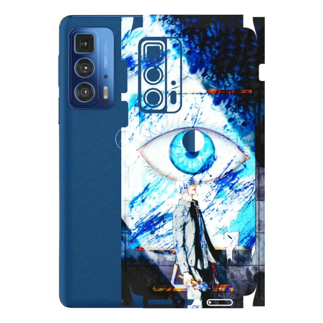 Motorola Phone Skins (All Models) - Gojo Satoru evil eye - 3D Embossed Finish (L-239) Motorola Moto Edge 20 Pro