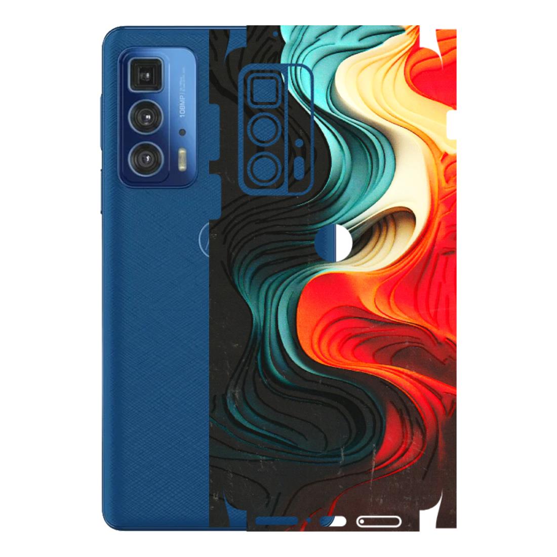 Motorola Phone Skins (All Models) - The Silky Swirl - 3D Embossed Finish (L-240) Motorola Moto Edge 20 Pro