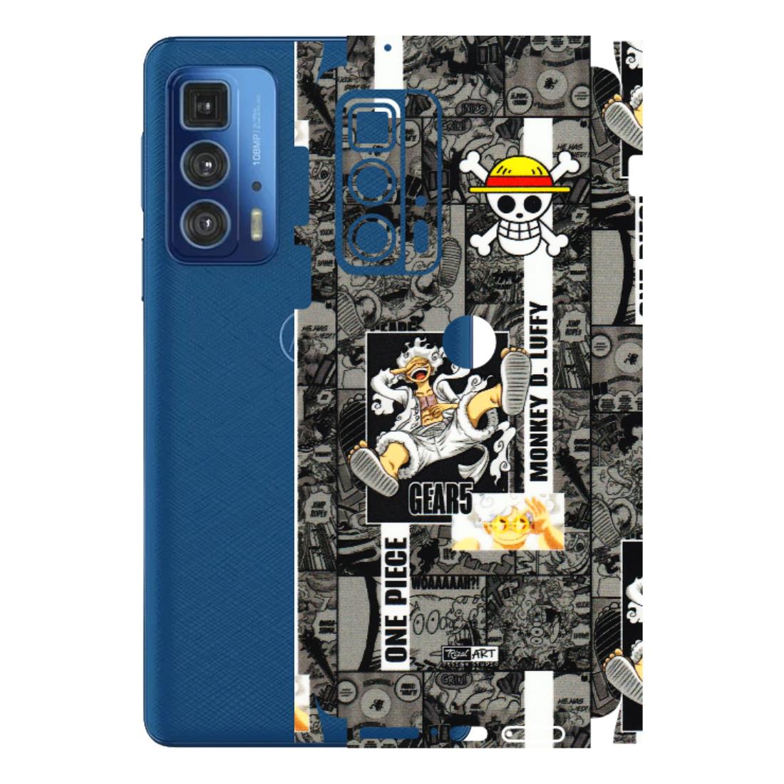 Motorola Phone Skins (All Models) - Cuffy Anime MonkeyCamic - 3D Embossed Finish (L-242) Motorola Moto Edge 20 Pro
