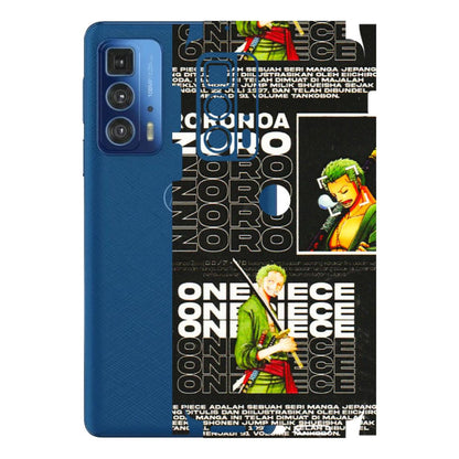 Motorola Phone Skins (All Models) - One Piece Zoro - 3D Embossed Finish (L-250) Motorola Moto Edge 20 Pro