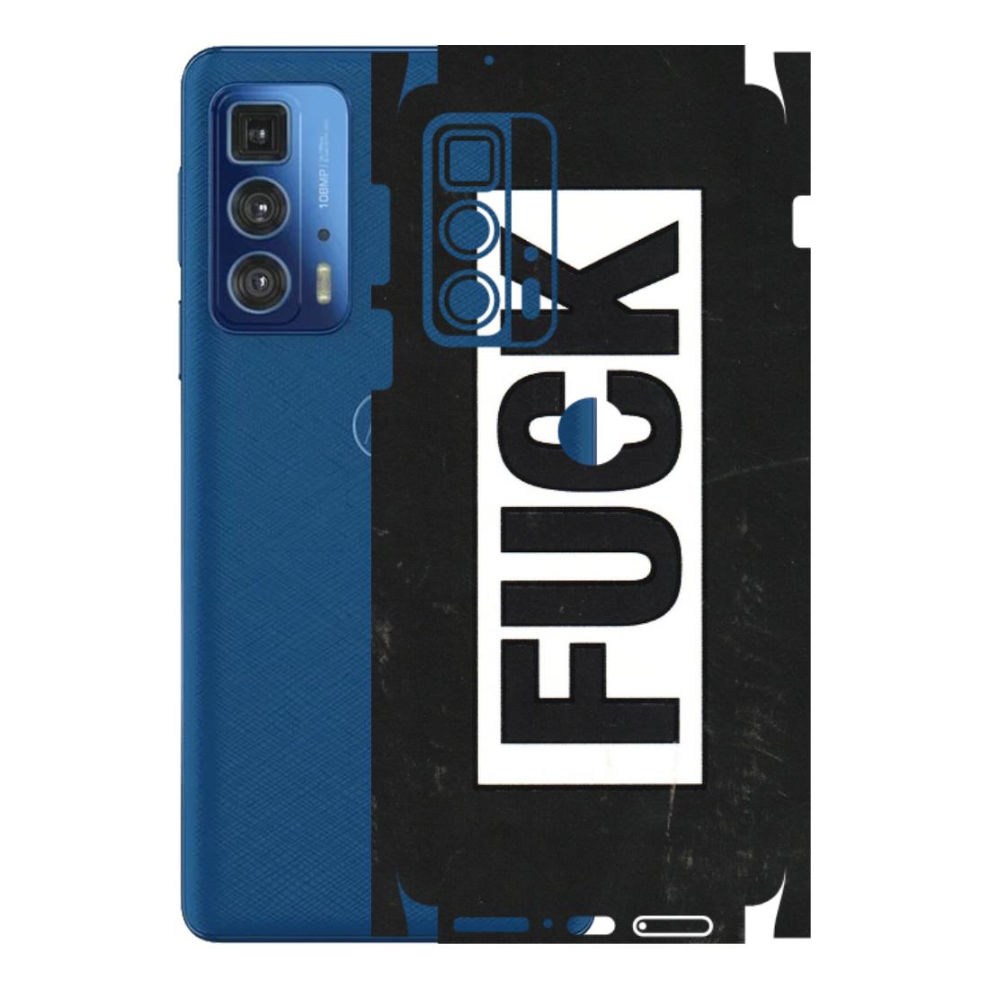 Motorola Phone Skins (All Models) - The F Word - 3D Embossed Finish (L-255) Motorola Moto Edge 20 Pro