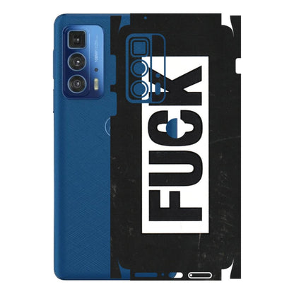 Motorola Phone Skins (All Models) - The F Word - 3D Embossed Finish (L-255) Motorola Moto Edge 20 Pro