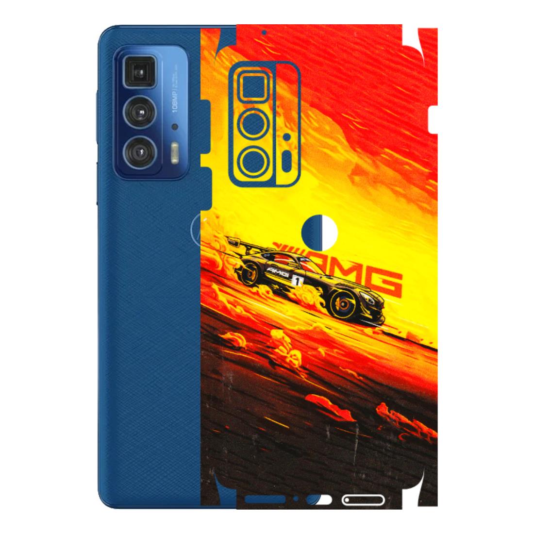 Motorola Phone Skins (All Models) - AMG Car Speed Cover - 3D Embossed Finish (L-256) Motorola Moto Edge 20 Pro