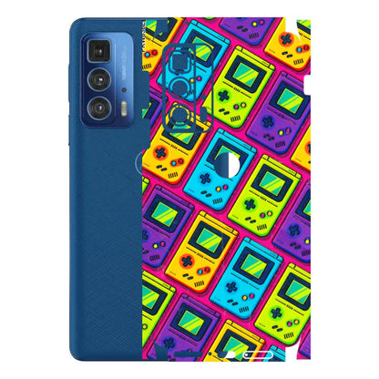 Motorola Phone Skins (All Models) - Gameboy Colourful - 3D Embossed Finish (L-266) Motorola Moto Edge 20 Pro