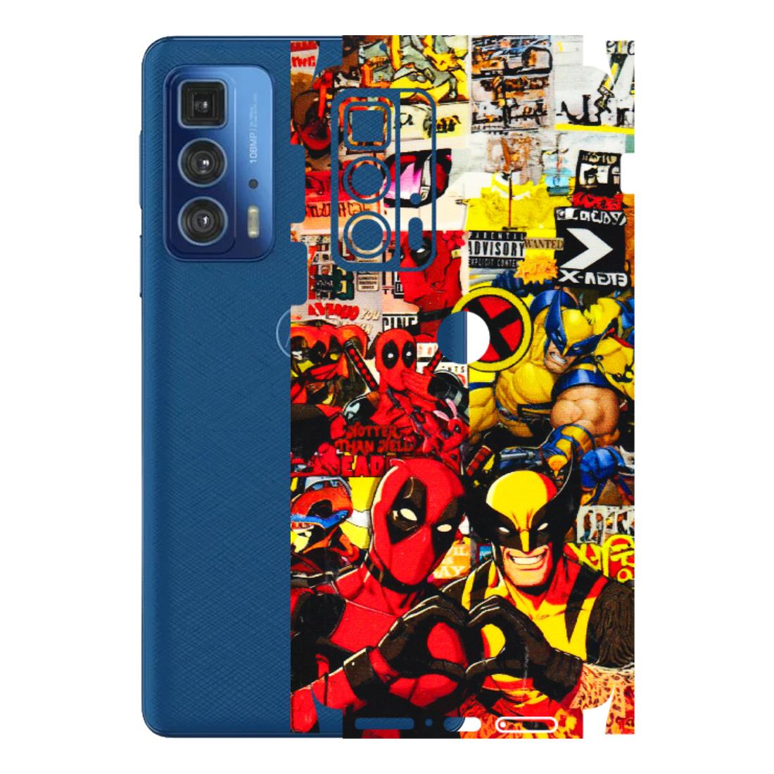 Motorola Phone Skins (All Models) - Spidy Wolverine - 3D Embossed Finish (L-310) Motorola Moto Edge 20 Pro