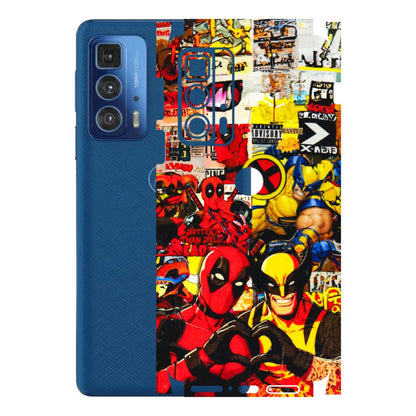Motorola Phone Skins (All Models) - Spidy Wolverine - 3D Embossed Finish (L-310) Motorola Moto Edge 20 Pro