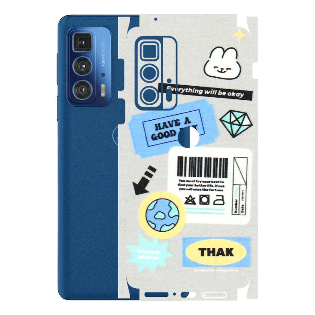 Motorola Phone Skins (All Models) - Will Be Okay Design - 3D Embossed Finish (L-316) Motorola Moto Edge 20 Pro
