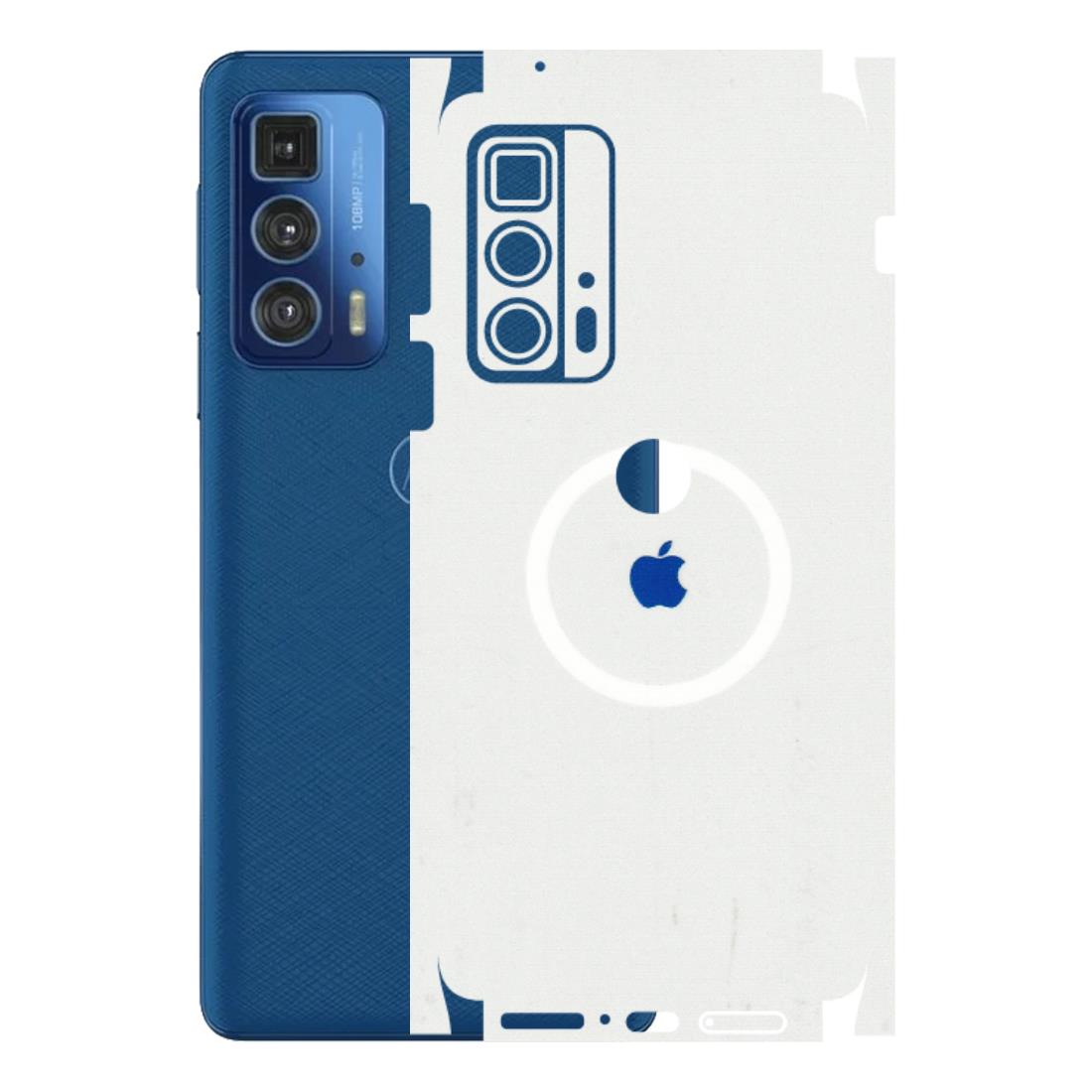 Motorola Phone Skins (All Models) - iPhone Magsafe Logo - 3D Embossed Finish (L-320) Motorola Moto Edge 20 Pro