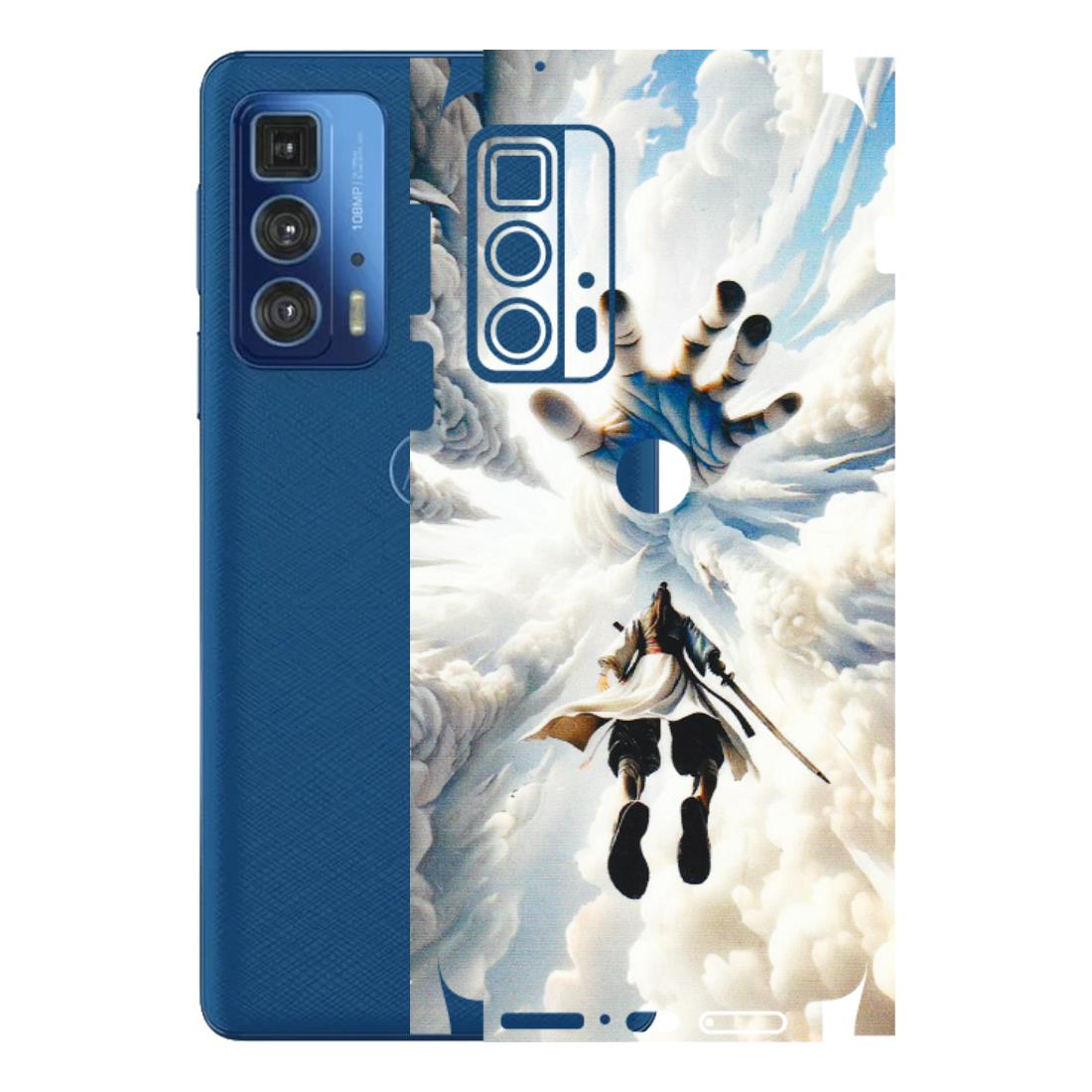 Motorola Phone Skins (All Models) - Big Hand With Monkey King - 3D Embossed Finish (L-323) Motorola Moto Edge 20 Pro