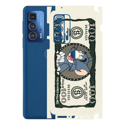 Motorola Phone Skins (All Models) - Tom Hundred Dollar - 3D Embossed Finish (L-324) Motorola Moto Edge 20 Pro
