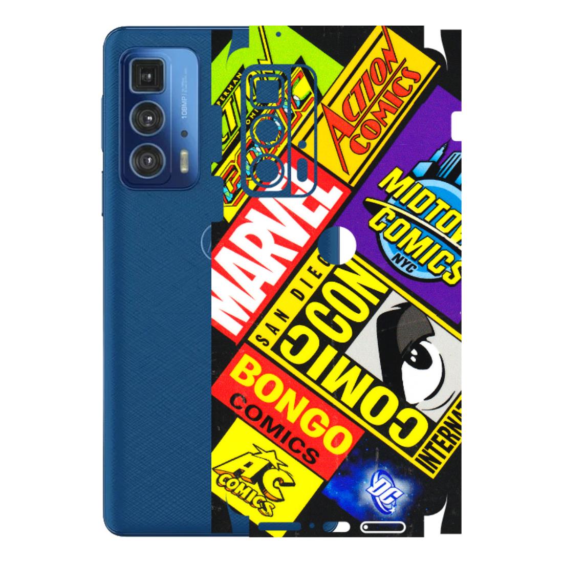 Motorola Phone Skins (All Models) - Bongo Comic Con - 3D Embossed Finish (L-325) Motorola Moto Edge 20 Pro
