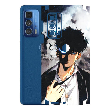Motorola Phone Skins (All Models) - Sung Jinwoo Manhwa Anime - 3D Embossed Finish (L-328) Motorola Moto Edge 20 Pro