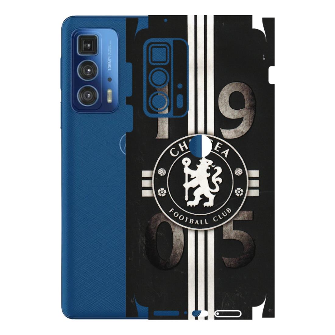 Motorola Phone Skins (All Models) - Chelsea Fan Club - 3D Embossed Finish (L-36) Motorola Moto Edge 20 Pro