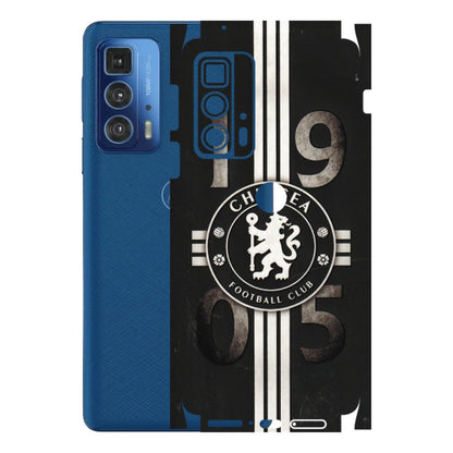 Motorola Phone Skins (All Models) - Chelsea Fan Club - 3D Embossed Finish (L-36) Motorola Moto Edge 20 Pro