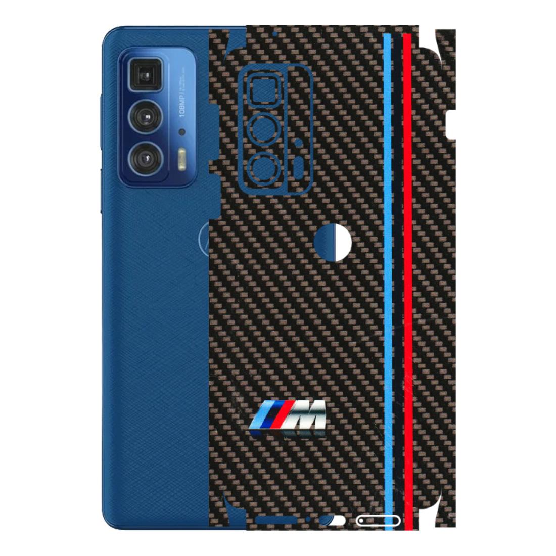 Motorola Phone Skins (All Models) - BM Carbon Fiber Feels - 3D Embossed Finish (L-38) Motorola Moto Edge 20 Pro
