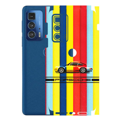 Motorola Phone Skins (All Models) - Multicolour Porche - 3D Embossed Finish (L-39) Motorola Moto Edge 20 Pro