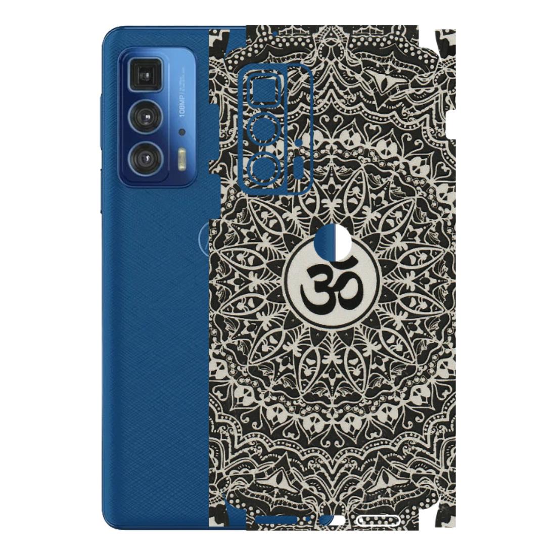 Motorola Phone Skins (All Models) - Aum Elegant Mandala - 3D Embossed Finish (L-62) Motorola Moto Edge 20 Pro