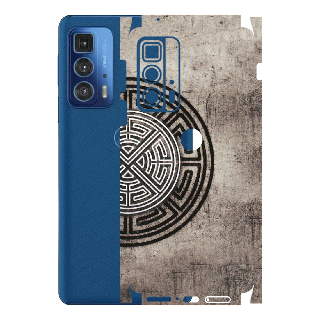 Motorola Phone Skins (All Models) - Mysterious Circular Design - 3D Embossed Finish (L-63) Motorola Moto Edge 20 Pro