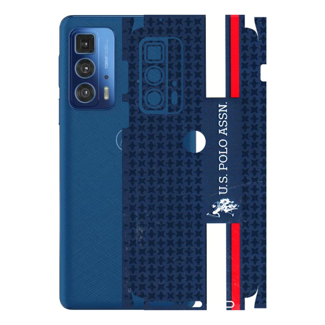 Motorola Phone Skins (All Models) - US POLO Designer Brand - 3D Embossed Finish (L-65) Motorola Moto Edge 20 Pro