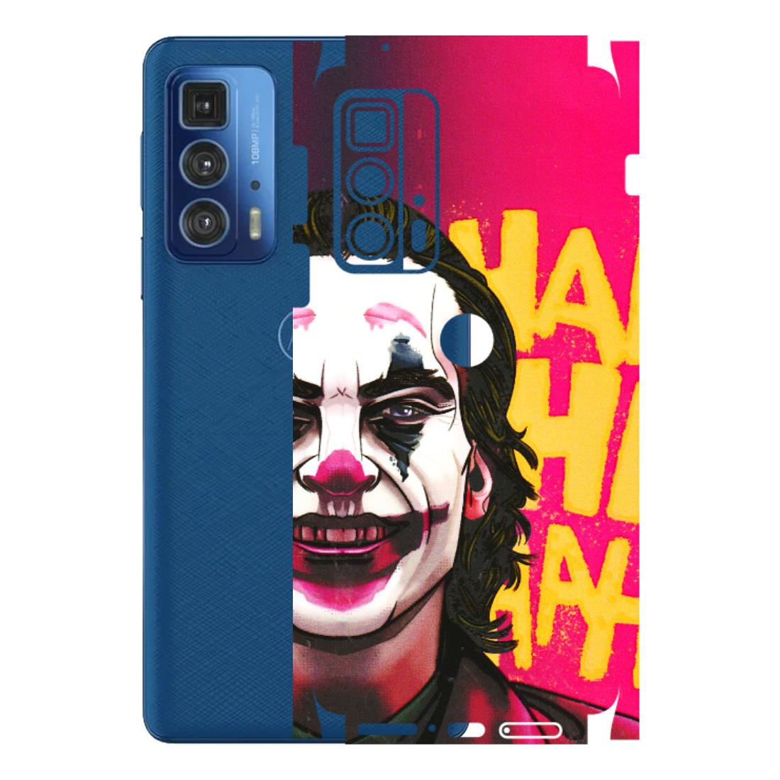 Motorola Phone Skins (All Models) - Joker Evil Laugh - 3D Embossed Finish (L-97) Motorola Moto Edge 20 Pro