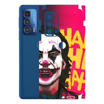 Motorola Phone Skins (All Models) - Joker Evil Laugh - 3D Embossed Finish (L-97) Motorola Moto Edge 20 Pro