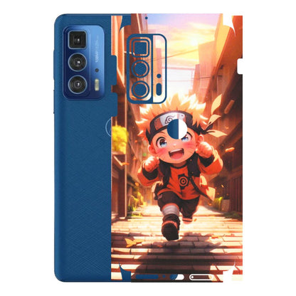 Motorola Phone Skins (All Models) - Naruto Cute Toon Running - Matte Finish (M-04) Motorola Moto Edge 20 Pro