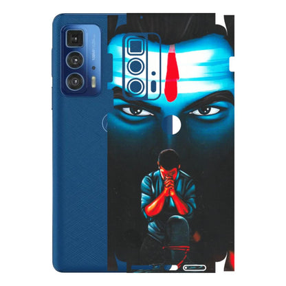 Motorola Phone Skins (All Models) - Mahakal Bhakt - Matte Finish (M-112) Motorola Moto Edge 20 Pro