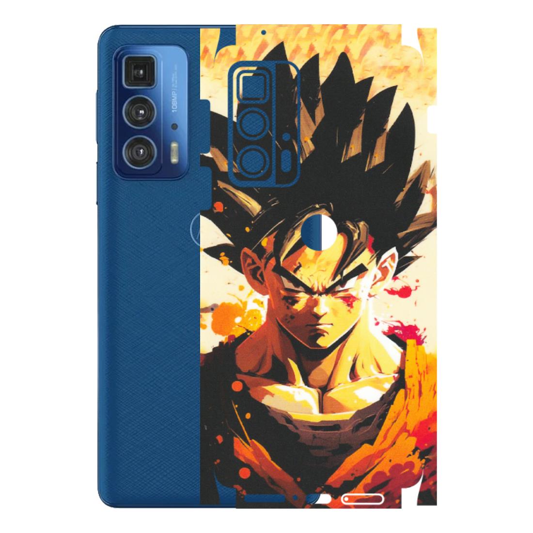 Motorola Phone Skins (All Models) - Angry Goku - Matte Finish (M-12) Motorola Moto Edge 20 Pro