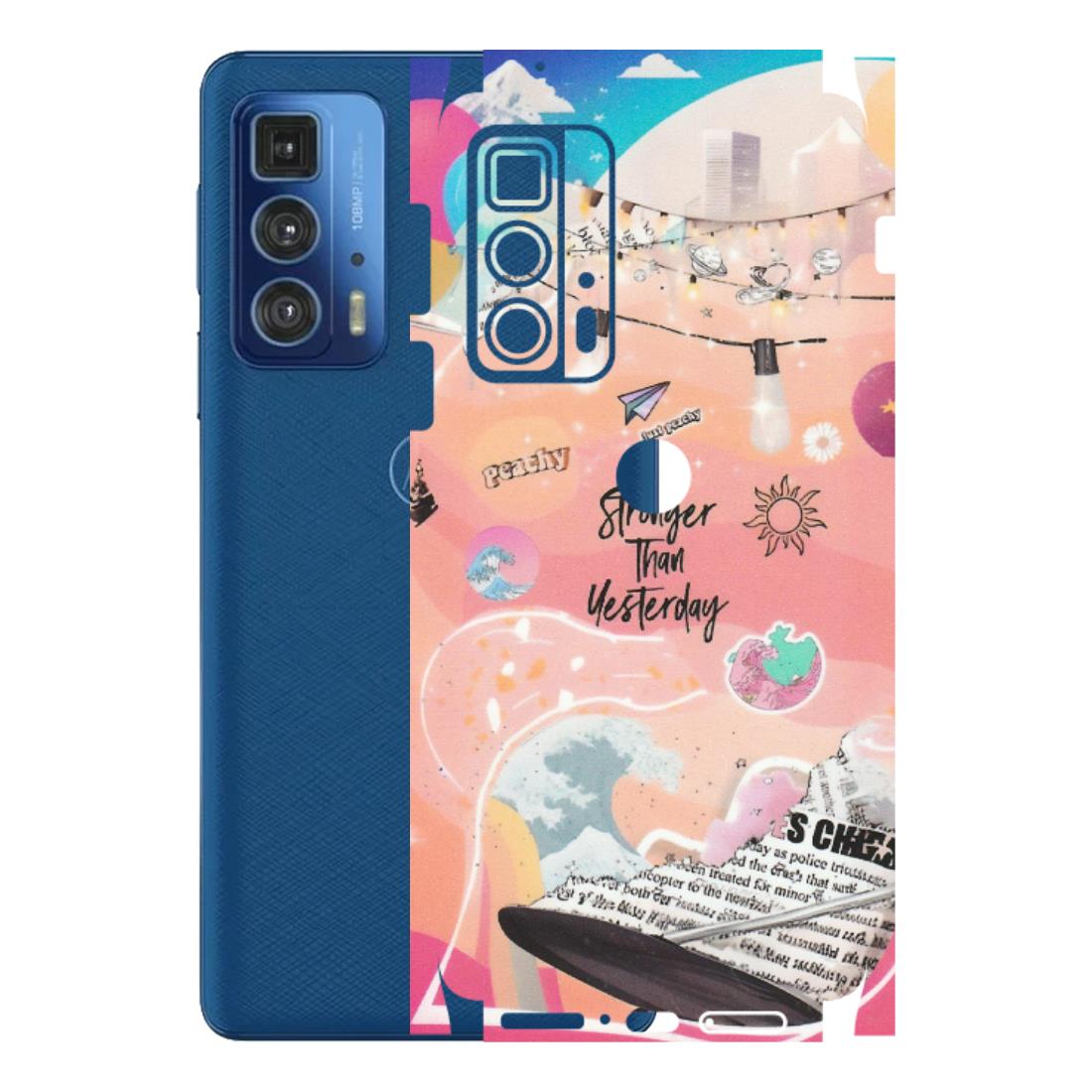 Motorola Phone Skins (All Models) - Stronger Then Yesterday - Matte Finish (M-128) Motorola Moto Edge 20 Pro