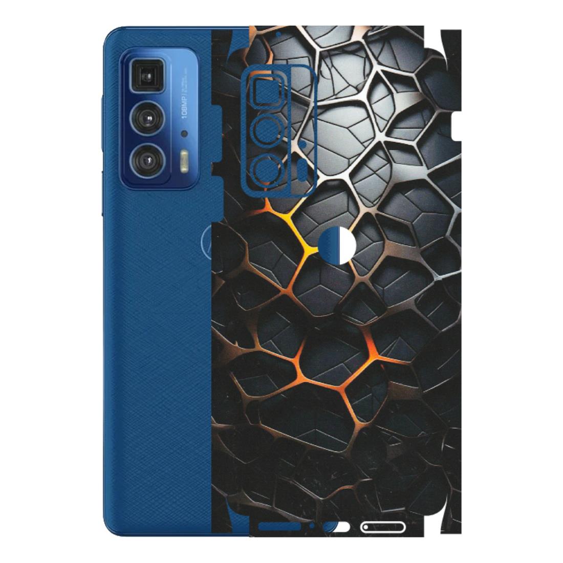 Motorola Phone Skins (All Models) - New Abstract Graphite Tiles - Matte Finish (M-130) Motorola Moto Edge 20 Pro