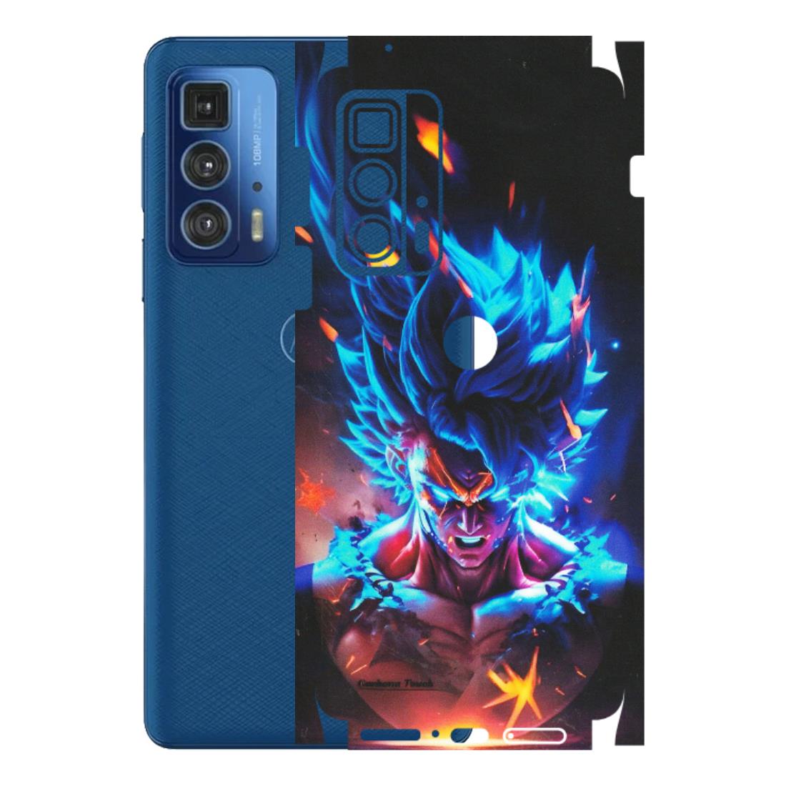 Motorola Phone Skins (All Models) - Angry Goku Dragon Ball Anime - Matte Finish (M-150) Motorola Moto Edge 20 Pro
