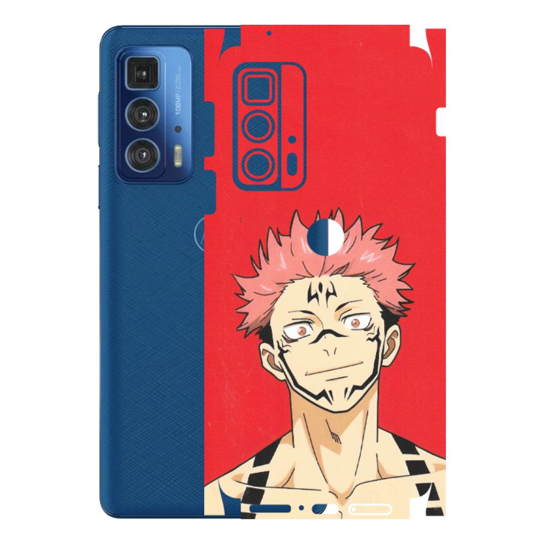Motorola Phone Skins (All Models) - Ryomen Sukuna Fun Anime - Matte Finish (M-153) Motorola Moto Edge 20 Pro