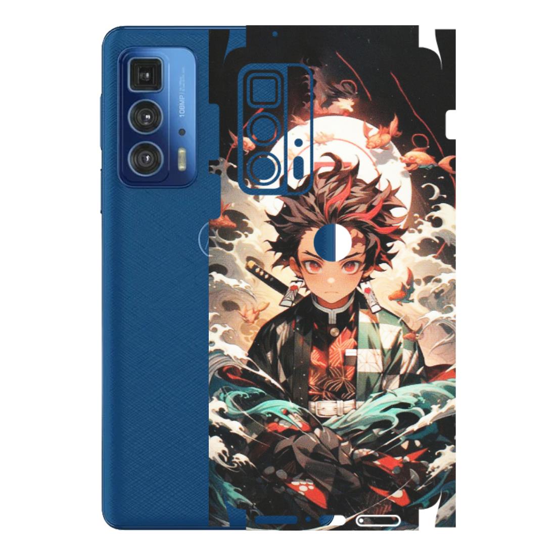 Motorola Phone Skins (All Models) - Tanjiro Demon Slayer Anime - Matte Finish (M-158) Motorola Moto Edge 20 Pro