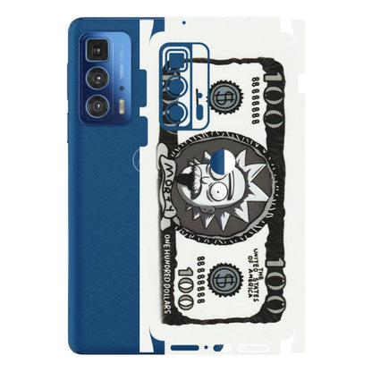 Motorola Phone Skins (All Models) - Rick And Morty Hundred Dollar Anime - Matte Finish (M-161) Motorola Moto Edge 20 Pro