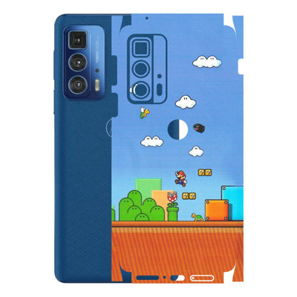 Motorola Phone Skins (All Models) - Mario Game Scene - Matte Finish (M-24) Motorola Moto Edge 20 Pro