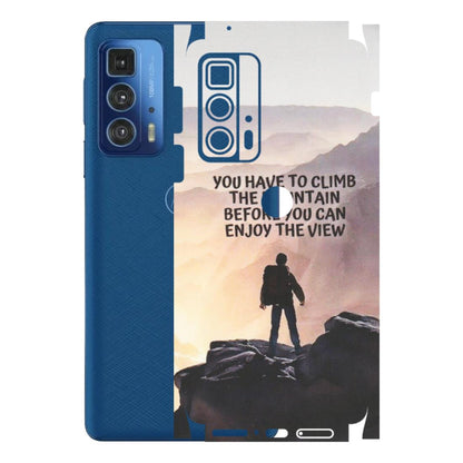 Motorola Phone Skins (All Models) - Motivational Hiking Mountain - Matte Finish (M-28) Motorola Moto Edge 20 Pro