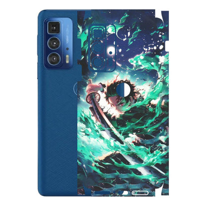 Motorola Phone Skins (All Models) - Sword Fighter Anime - Matte Finish (M-29) Motorola Moto Edge 20 Pro