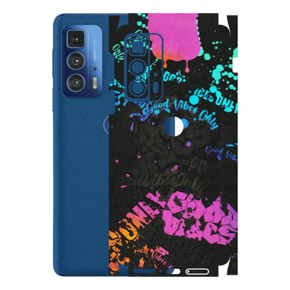 Motorola Phone Skins (All Models) - Majestic Black Vibes - Matte Finish (M-62) Motorola Moto Edge 20 Pro