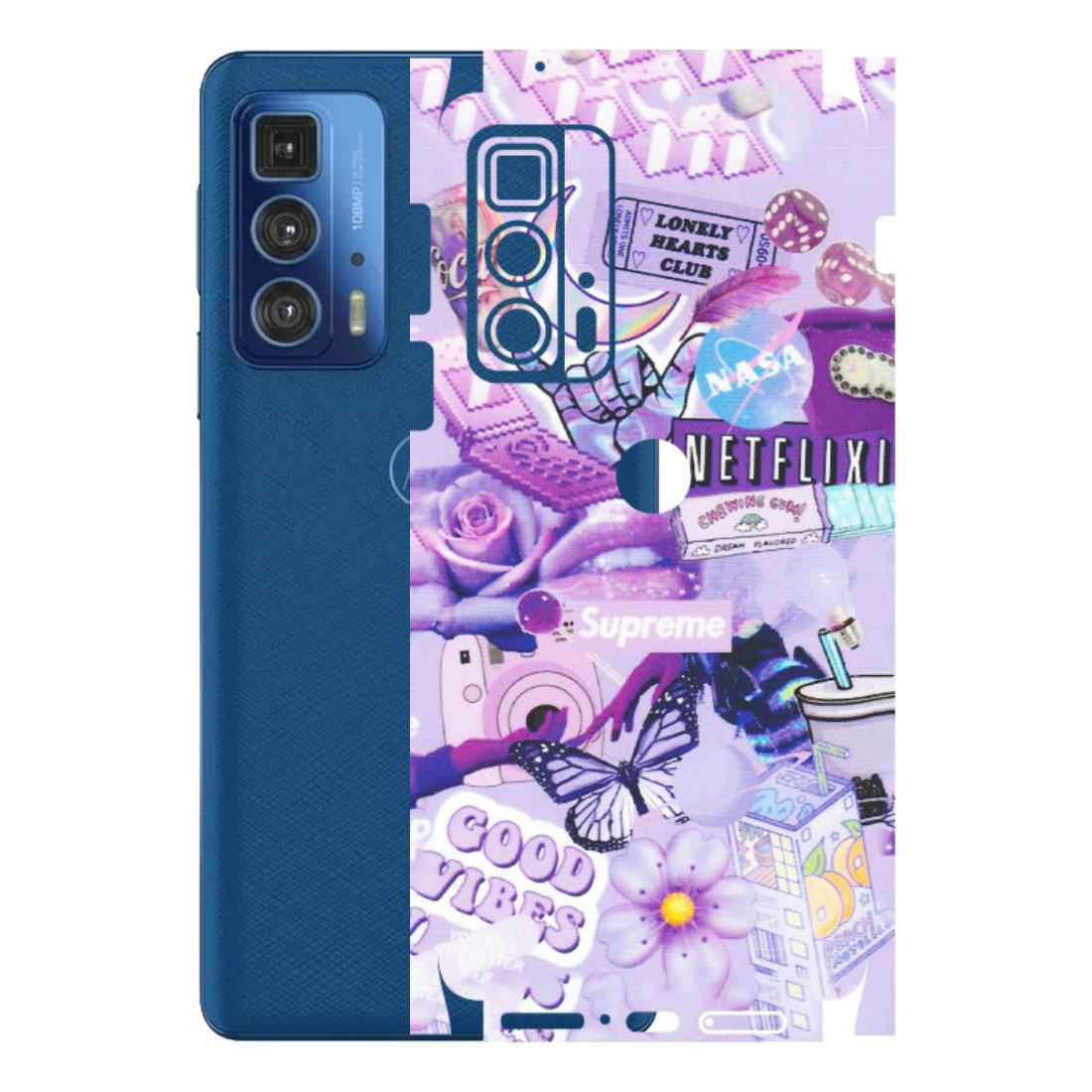 Motorola Phone Skins (All Models) - Supreme Purple Magic - Matte Finish (M-88) Motorola Moto Edge 20 Pro