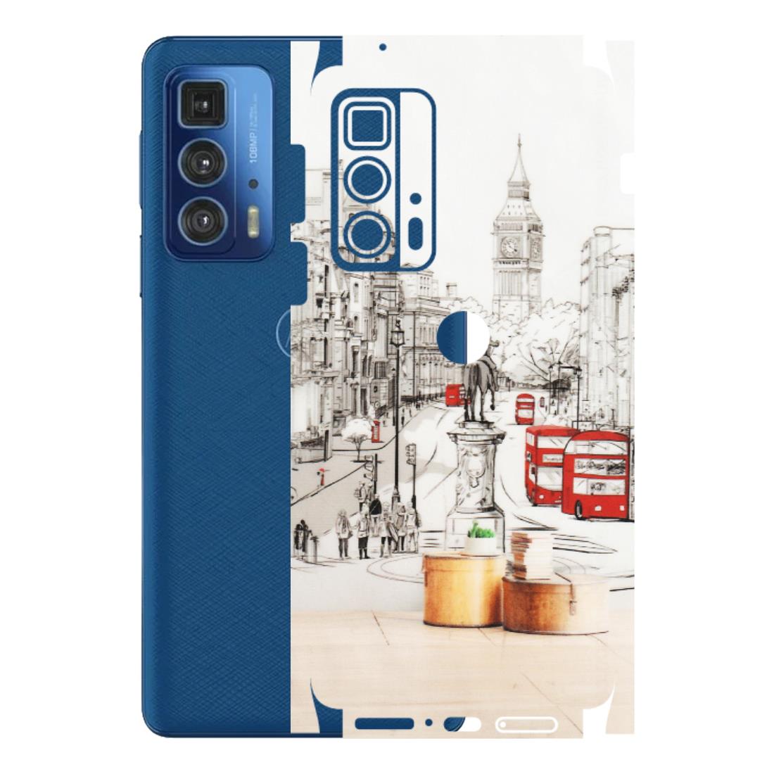 Motorola Phone Skins (All Models) - London Street - Transparent Finish (T-02) Motorola Moto Edge 20 Pro