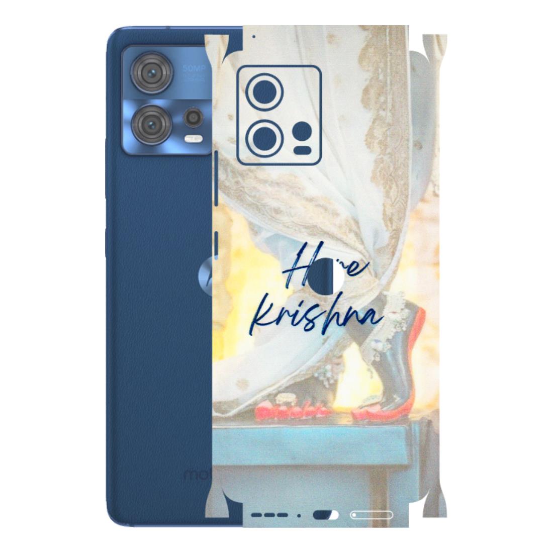 Motorola Phone Skins (All Models) - Hare Krishna - 3D Embossed Finish (L-03) Motorola Moto Edge 30 Fusion (5G)