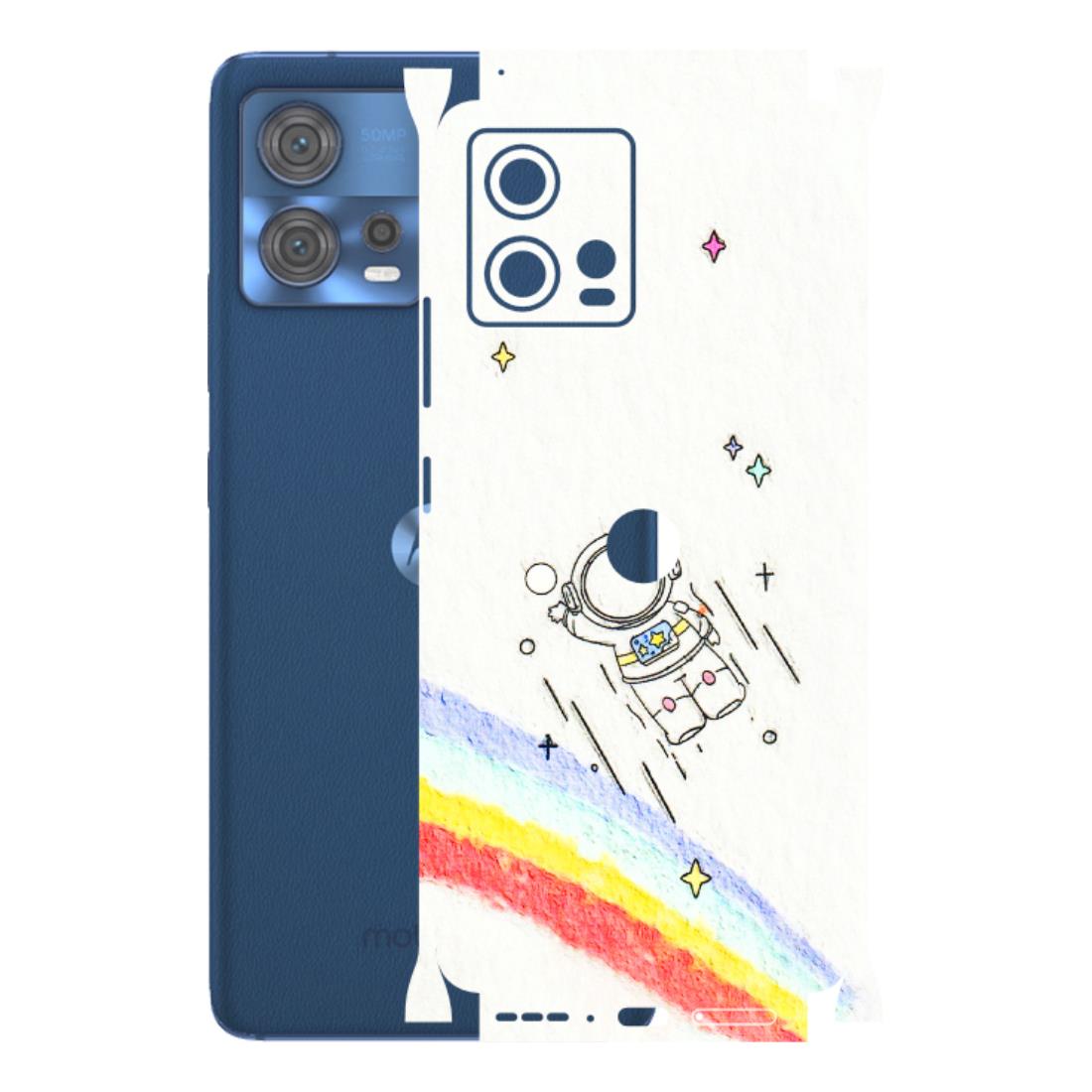 Motorola Phone Skins (All Models) - Milkyway Astronaut - 3D Embossed Finish (L-110) Motorola Moto Edge 30 Fusion (5G)