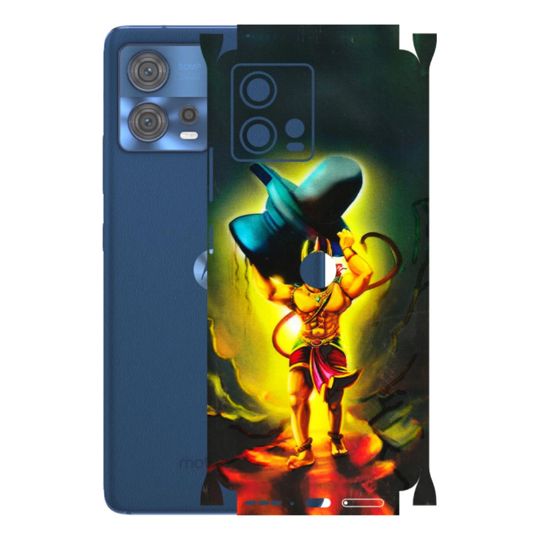 Motorola Phone Skins (All Models) - Hanuman Ji - 3D Embossed Finish (L-128) Motorola Moto Edge 30 Fusion (5G)