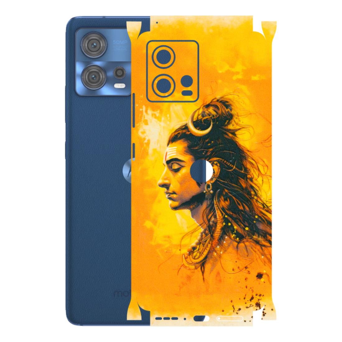 Motorola Phone Skins (All Models) - Shiv Shakti - 3D Embossed Finish (L-14) Motorola Moto Edge 30 Fusion (5G)