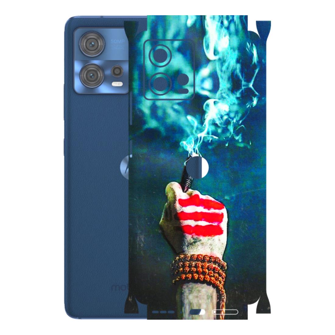 Motorola Phone Skins (All Models) - Mahadev Bhakt - 3D Embossed Finish (L-146) Motorola Moto Edge 30 Fusion (5G)