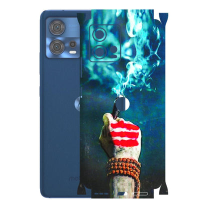 Motorola Phone Skins (All Models) - Mahadev Bhakt - 3D Embossed Finish (L-146) Motorola Moto Edge 30 Fusion (5G)